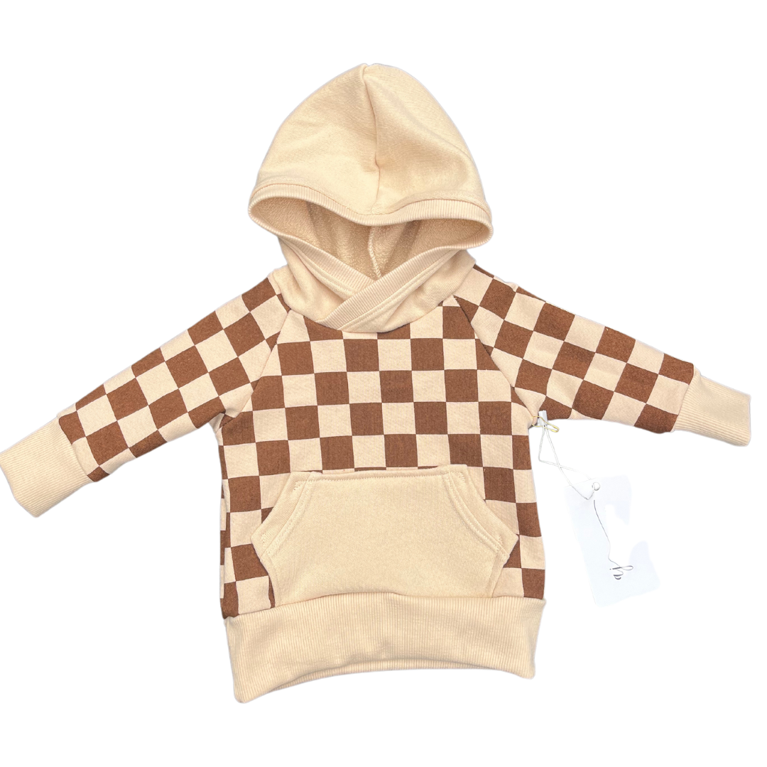 Checker French Terry Hoodie