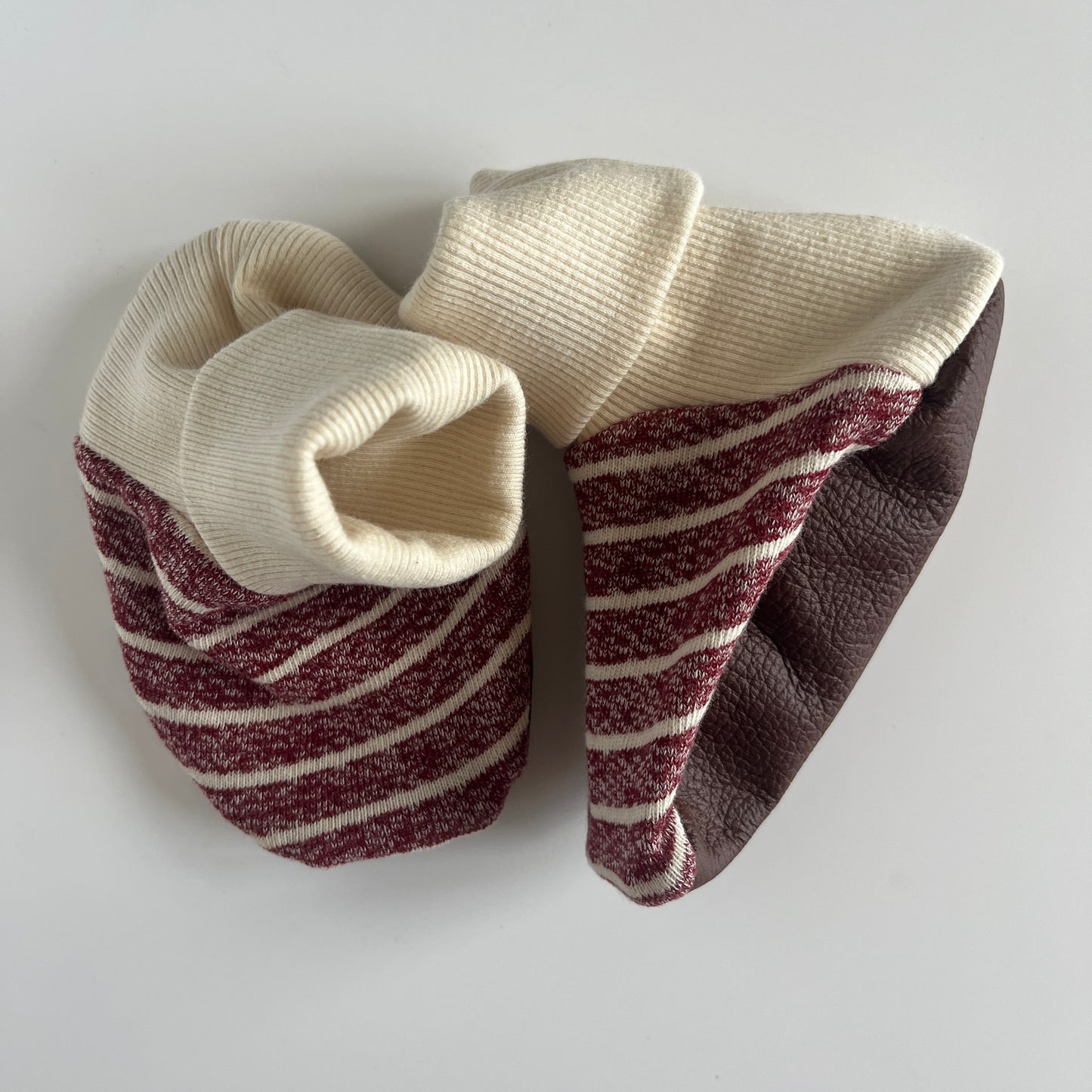 Baby Booties with Leather Sole