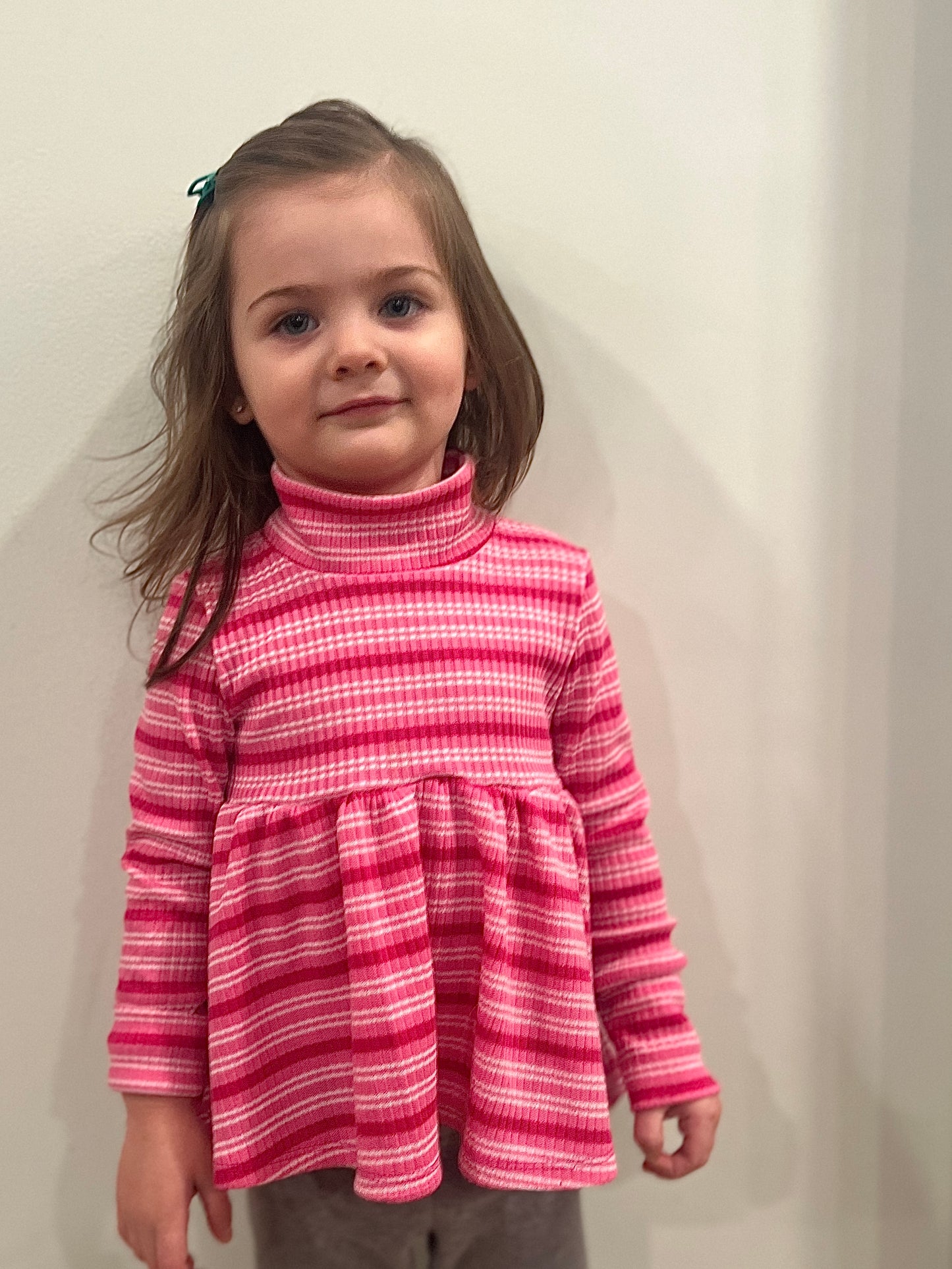 Cozy Mock Neck Peplum