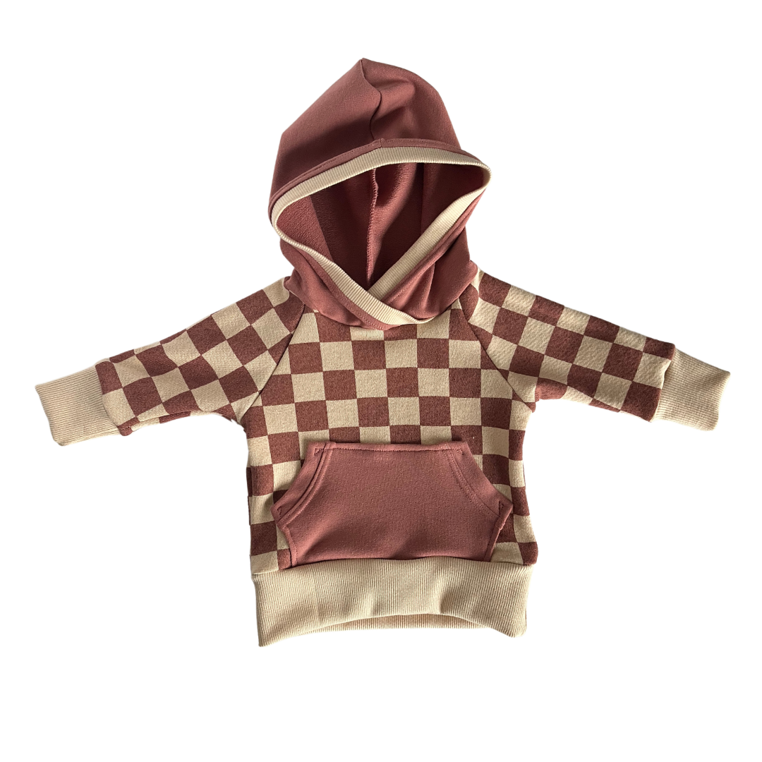 Checker French Terry Hoodie