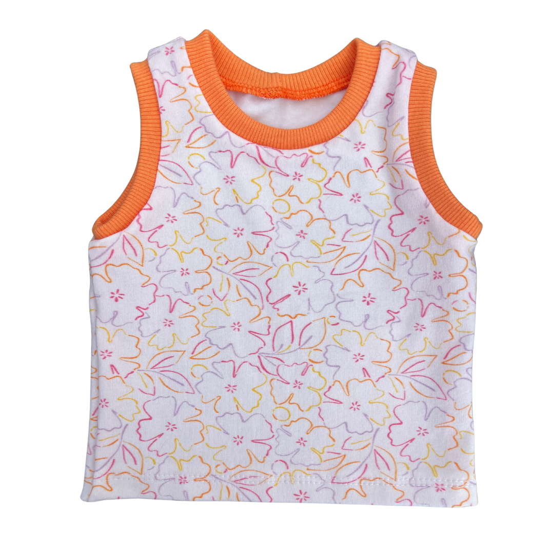 Hibiscus Tank in Orange