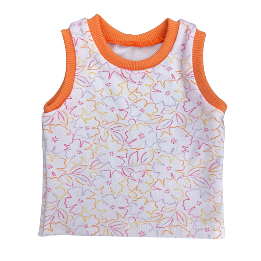 Hibiscus Tank in Orange