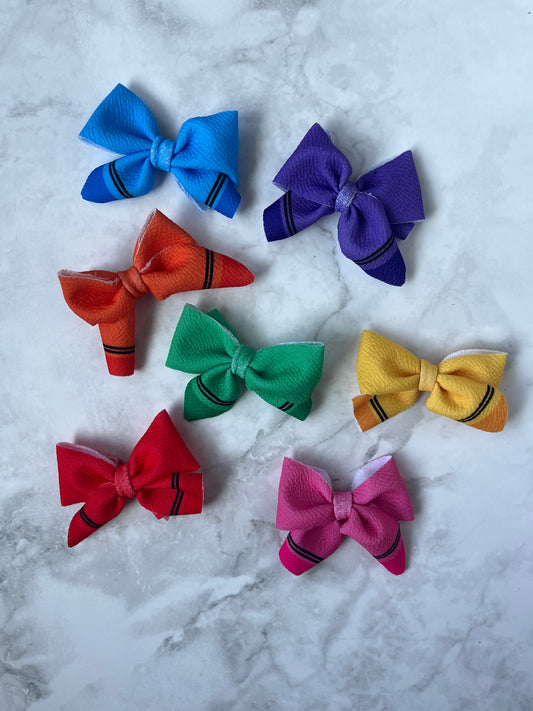 Back to School Crayon Hair Clip