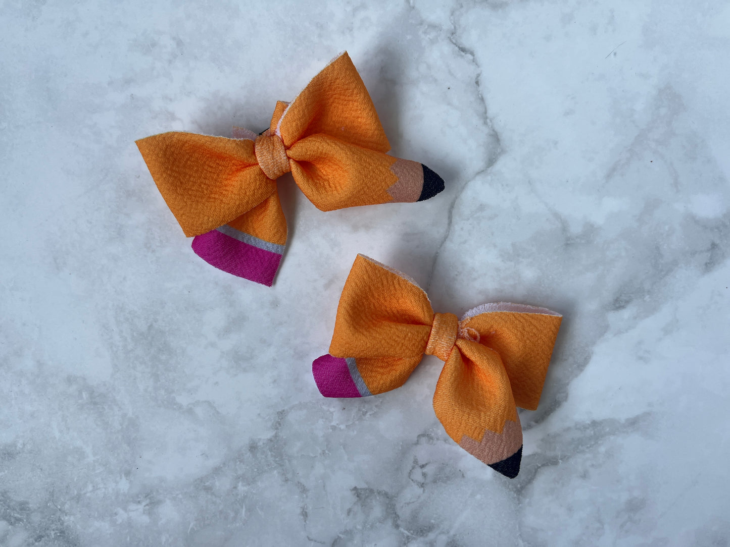 Pencil Back to School Bow Clip