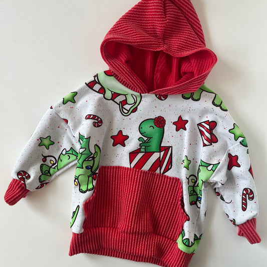(9-12M) Dino Oversized Hoodie