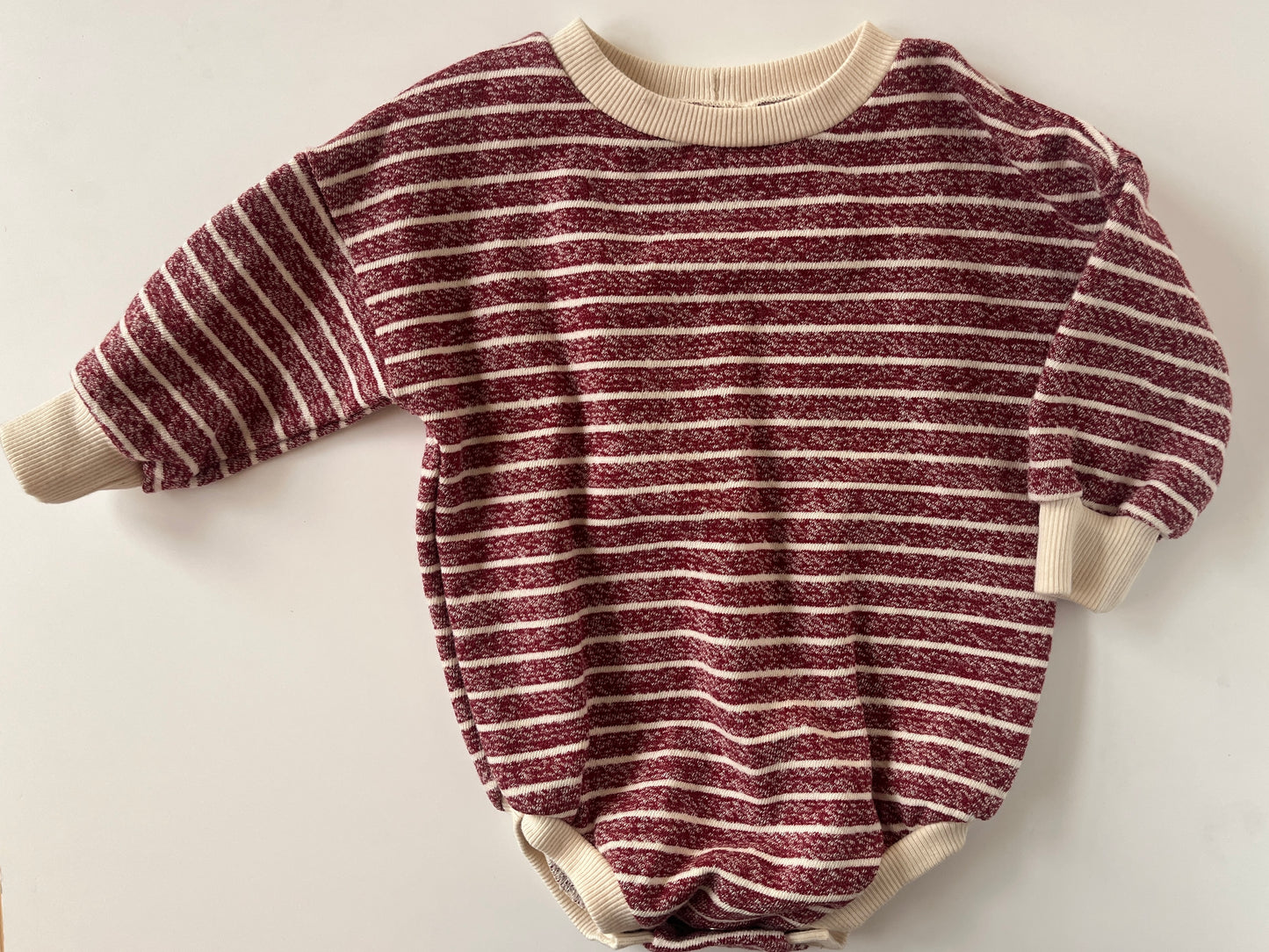 Red Striped Sweater Romper (6-9M)
